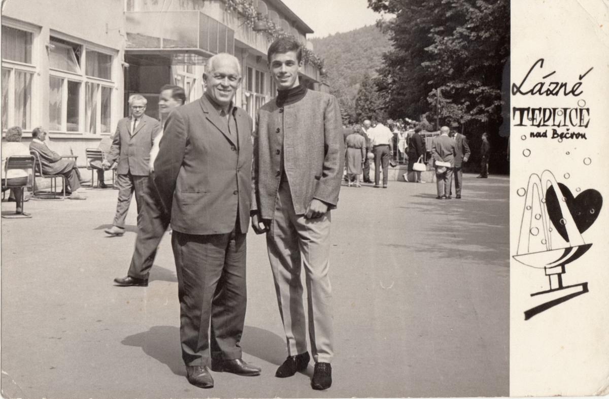 Milan s tátou
